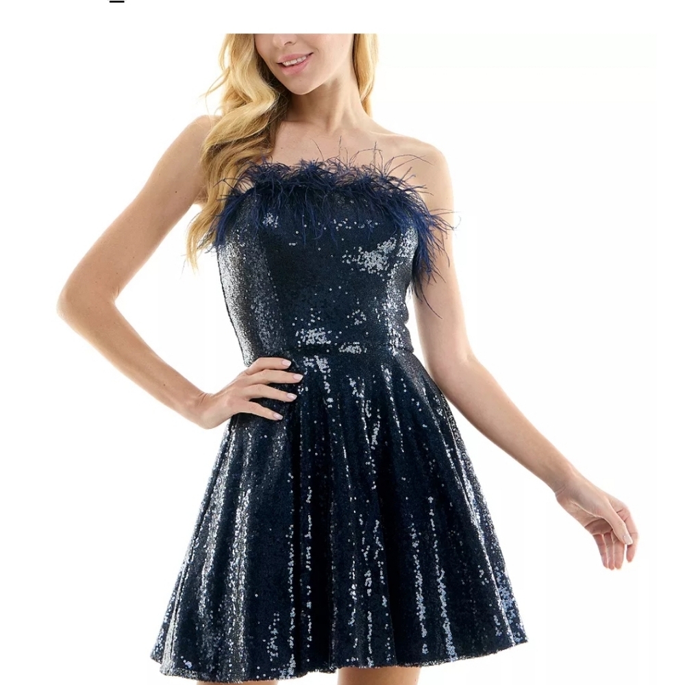 Sparkling Blue Formal Dress